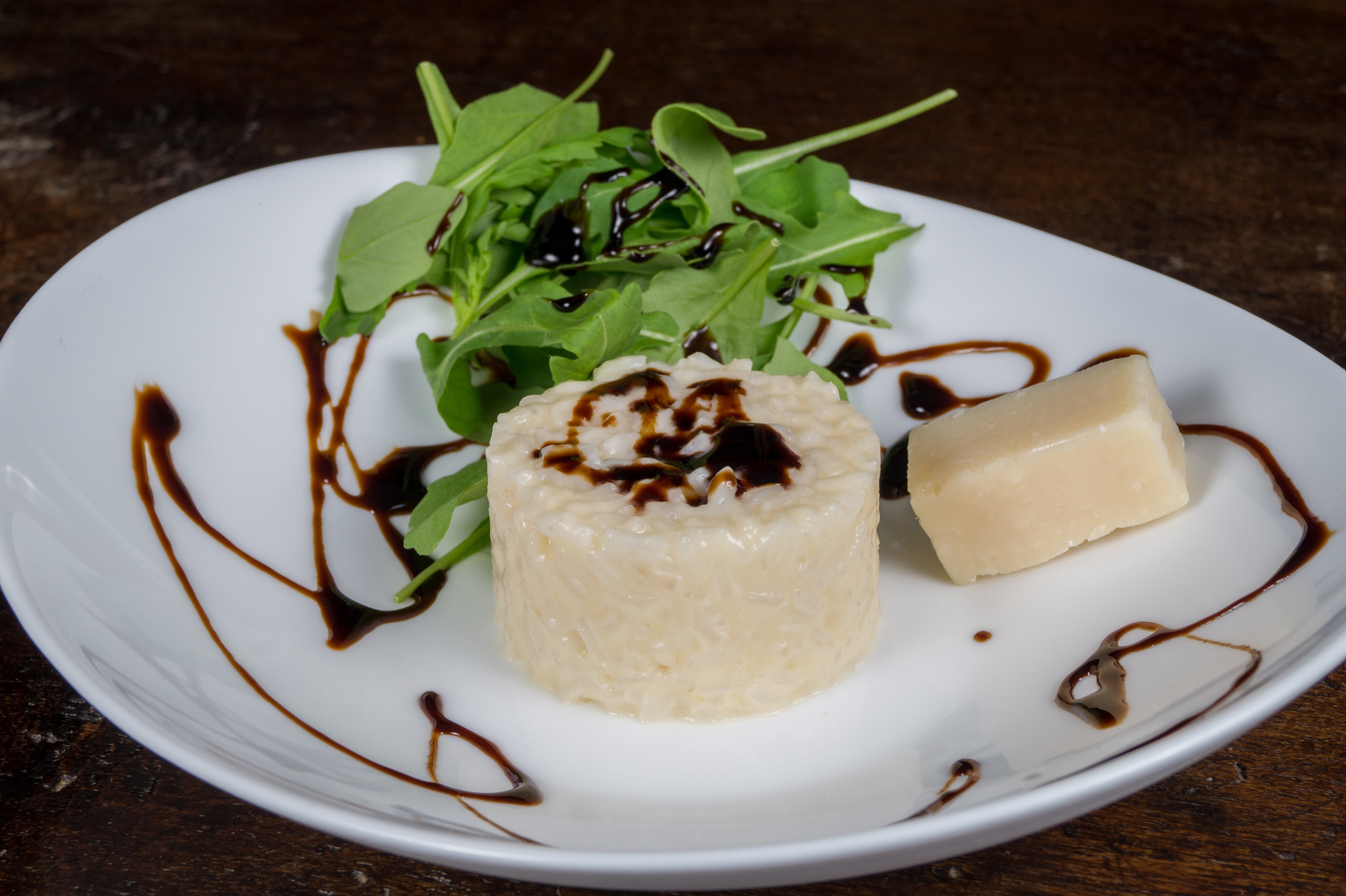 Risotto con crema di Grana, riduzione di birra e caffè - Birrificio Pratorosso