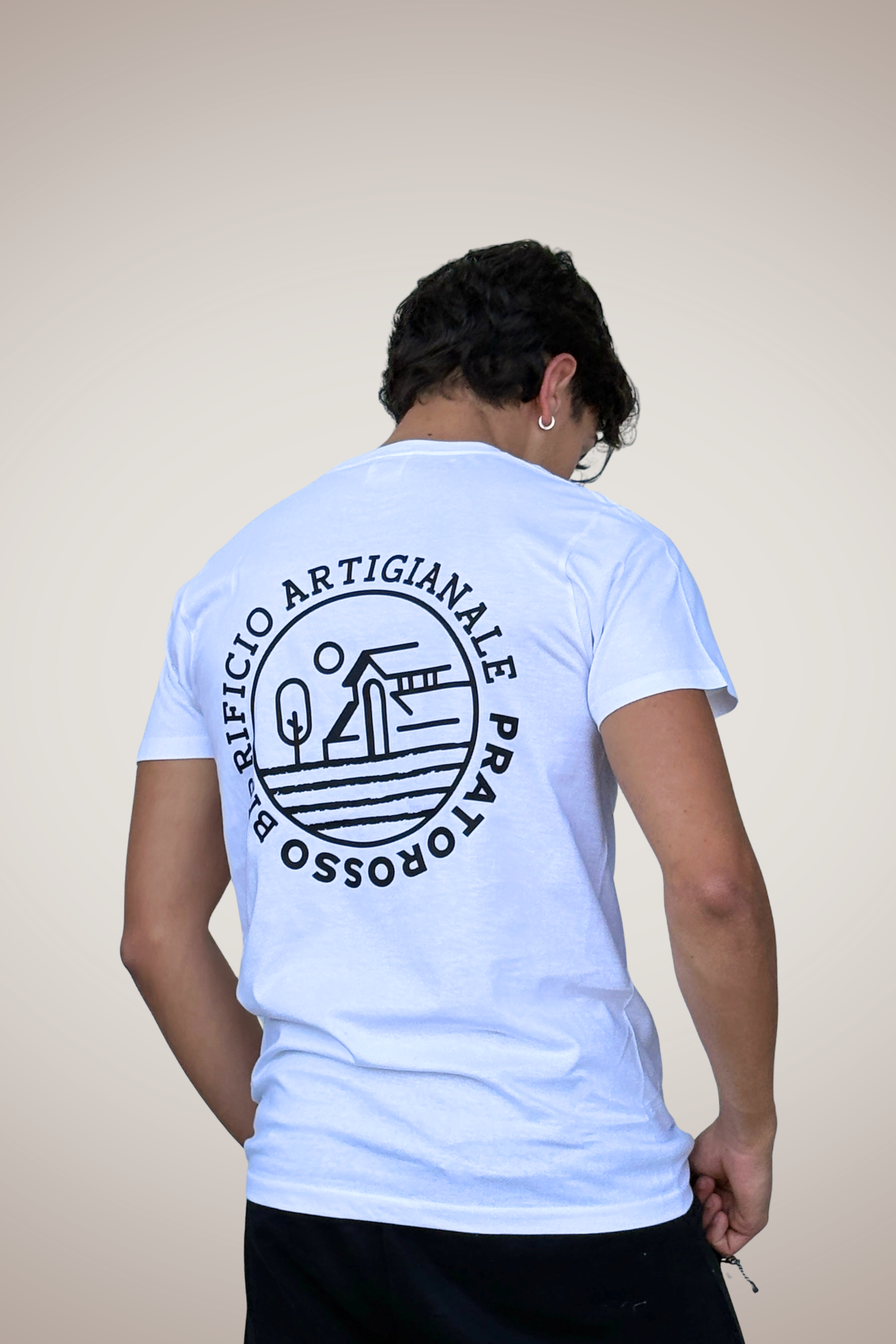 T-Shirt Pratorosso bianca