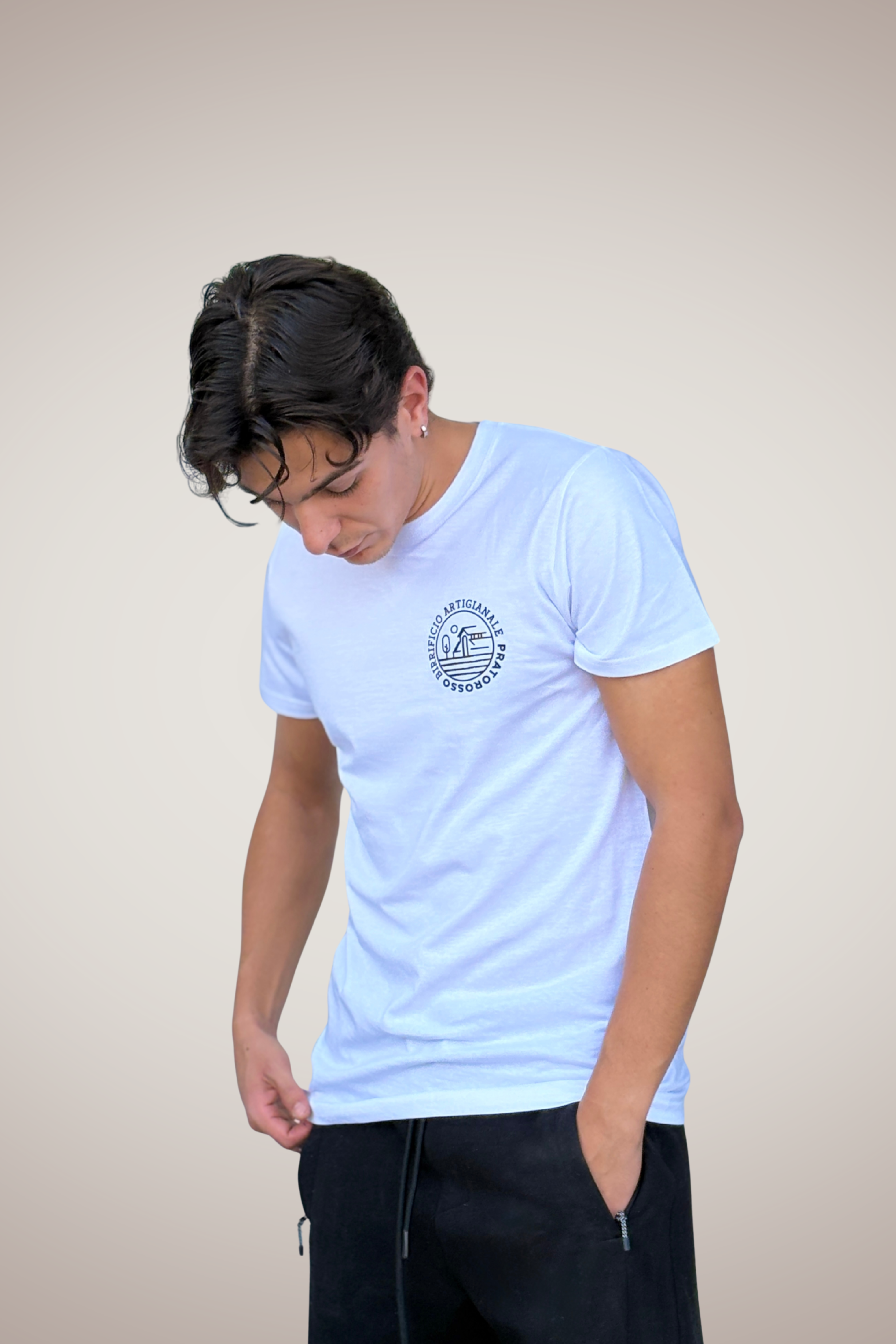 T-Shirt Pratorosso bianca